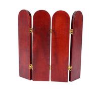 Beaupretty Scale Miniature Wooden Door Retro Design for Dollhouse Bathroom and Study Room Eco Friendly Mini House Furniture Model Coffee Color Dollhouse Accessory Gift