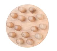 Beaupretty Scalp Treatment Massager Portable Acupuncture Point Massaging Tool Ergonomic Design Unique Wooden Comb
