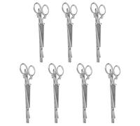Beaupretty Scissors Hair Barrette Clips Set 7Pcs Silver Hair Accessories for Women Unique Design for Hairstyles and Outfits