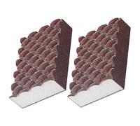 Beaupretty Scouring Pads and Reusable Household Dish Sponges 2pcs Multi-Function Kitchen Cleaning Sponge for Rust Removal and Wok Scrubbing
