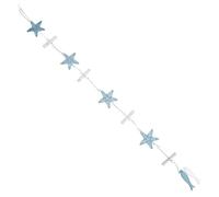 Beaupretty Seastar Hanging Ornament Wooden Nautical Theme Unique Chic Mediterranean Wall Art Ocean Wall Decor for Beach Theme Party Decoration Photography Background Backdrop