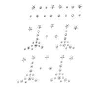 Beaupretty Self-adhesive Face Gems Stickers Sparkly Rhinestone Eye Gems for Effortless Application Unique Shapes for Festivals and Daily Makeup Enhance Your Glamour with Face Jewels