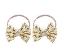 Beaupretty Sequin Butterfly Bow Headbands for Babies and Toddlers, Gold Glitter Hairbands for Newborn Girls, Soft Infant Hair Accessories, 2pcs