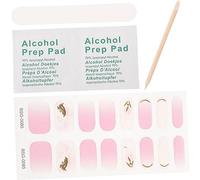 Beaupretty Set of Gel Nail Stickers Semi Cured Nail Art Strips Decorative Stickers for Manicure Easy Diy