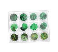 Beaupretty Shamrock Hat St. Patricks Day Nails Art Green Sequin Irish Festival Supplies Glittery Accessory