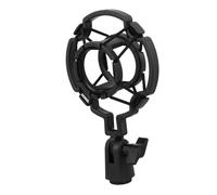 Beaupretty Shockproof Microphone Shockmount Holder Vibration Suspension Mic Mount for Broadcasting Recording Blogging with Easy Fixing Design Black