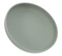 Beaupretty Silicone Anti-Spill Plate with Suction Base and Raised Edges Non-Slip Round Dish for Elderly Disabled Adults Self-Feeding Aid in Daily Living