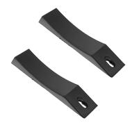 Beaupretty Silicone Barbell Pads Exercise Machine Attachment with Strong Load-bearing Capacity 1 Pair and Wear-resistant Material, Black for Deadlift and Weightlifting for Power-lifting