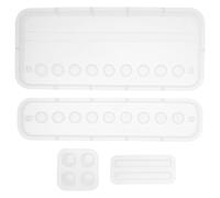 Beaupretty Silicone Moulds for Resin Mobile Phone Holder Crafts Dual-Function Utility Space-Saving Organizer White Epoxy Resin Desk Phone Stand for Home Festival DIY Decoration