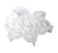 Beaupretty Silicone Octopus Mold for DIY Epoxy Casting, 3D Ocean Series Octopus-Shaped Silicone Mold for Resin Art, Wall Decor Craft Tool, White,