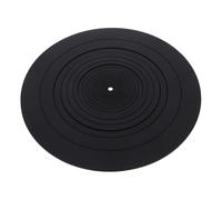 Beaupretty Silicone Turntable Mat Anti-static Vinyl Record Pad Absorbing Protective Disc Mat for Phonograph Audio Quality Enhancement