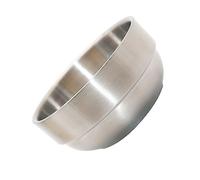 Beaupretty Silver Foaming Shaving Bowl for Men Grooming Soap Cup for Softening Beards Exfoliating Face Cream Mug for Rich Lather Father's Day and Valentine's