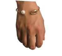 Beaupretty Simple Bead Bracelet for Women Fashionable Shell Design Lightweight and Durable for Daily Wear Special Occasions present for Golden