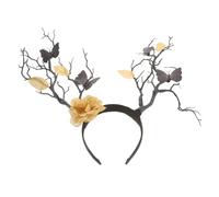 Beaupretty Simulated Flower Tree Branch Headband with Decorative Themed Holiday Headpiece for Party Cosplay Multipurpose and Easy to Wear Chic Style Hair Accessory
