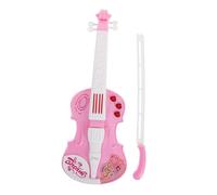 Beaupretty Simulation Musical Instrument for Lightweight Electronic Violin with Lights Sounds for Home Kindergarten and Travel