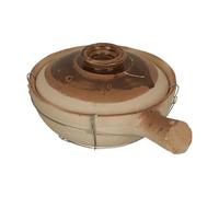 Beaupretty Single Handle Terracotta Cooking Pot 0.5l Capacity Kitchen Casserole Pot Made of China Clay and Iron with Energy Gathering Heating Feature for Home Cooking and Rice Dishes