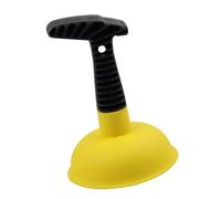 Beaupretty Sink Plunger Powerful Drain Cleaning Tool TPR Yellow for Unblocking Drains with Easy to Clean Feature Suitable for Office and Public Places