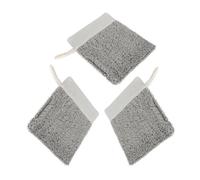 Beaupretty Sisal Soap Bag Set of 3 Exfoliating Shower Foam Pouch for Soap Bars Grey Natural Fiber for Drying and Cleaning for Bath and Kitchen Use