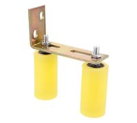 Beaupretty Sliding Gate Guide Roller Nylon Gate Roller Wheel with Dual Bearings 50x100mm for Industrial Rolling Door Rear Post Bracket