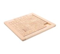 Beaupretty Sliding Number Puzzle Wooden Brain Teaser for Montessori Logic Game for Early Learning and Number Cognition Portable Mind Puzzle to Boost Reasoning and Problem-solving Skills