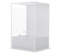 Beaupretty Small Acrylic Mantis Feeding Breeding Box with Air Circulation for Insects and Reptiles Transparent Enclosure for Praying Mantis Bugs and Small Pets
