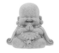 Beaupretty Small Buddha Statue Aquarium Decor Fish Tank Buddha Ornament Mini Monk Sculpture for Aquatic Landscape and Desktop Display