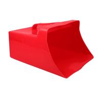 Beaupretty Small Handheld Plastic Dustpan Red with Square Scoop, Portable Dust Pan for Home and Outdoor Debris Collection, Lightweight Trash Scooper for Household Cleaning