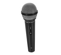 Beaupretty Small Plastic Microphone for Karaoke Party Prop Lightweight Pretend Play Mic for Stage Performance Lip Sync Cosplay and Gift Use Black Compact Design with Realistic Grip