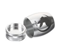 Beaupretty Small Stainless Steel Rabbit Keepsake Urn with Sealed Lid for Pet and Human Ashes Compact Memorial Urn for Rabbits and Small Animals Lightweight Ashes Container for Funeral