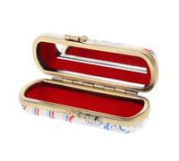 Beaupretty Small Vintage Lipstick Holder with Mirror Elegant Lipstick Storage Box for Purse for Travel Parties and Giving Versatile Organizer Keys and Coins