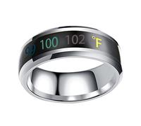 Beaupretty Smart Temperature Ring for Couples Featuring Delicate Design This Intelligent Ring Displays Temperature Changes for Everyday Wear As Unique