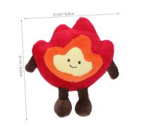 Beaupretty Soft Flame Plush Unique Fireman Design Multifunctional Pillow Decor for Camping Birthday Gift Cozy Home Decoration