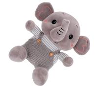 Beaupretty Soft Plush Elephant Doll with Cartoon Design Soothing for Decor Safe and Comfortable Stuffed Animal for Indoor Outdoor Use Random Button Color