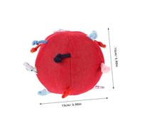 Beaupretty Soft Plush Grasping Ball Ergonomic Hand Grip for Sensory Development and Motor Skills Training Safe for Year Olds Essential Plaything for Early Bonding and Coordination