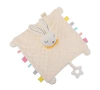 Beaupretty Soft White Rabbit Pacifying Towel for Babies Made from Spandex Down Cotton, Chewable and Gentle Newborn Saliva Towel for Sleep and Comfort