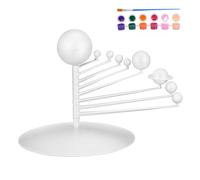Beaupretty Solar System Model Kit with Planets Hands Astronomy Craft for Realistic Orbit Desktop Science Educational Family Activity for Space Learning and Skill Development