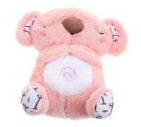 Beaupretty Soothing Plush Breathing Sleep Doll with Lullaby Adorable Stuffed Bear for Boy Girl Compact Portable Sensory for Naptime Cuddling for Anxiety Relief