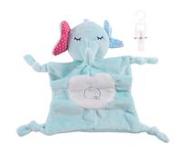 Beaupretty Soothing Towel Animal Comforter Soft Security Towel for Newborns Elephant Pattern Promotes Cognitive Development and for Boys