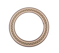 Beaupretty Sound Hole Rosette for Acoustic Classical Guitar Wooden Guitar Brown Decorative Wave Pattern Sturdy and Not Easy to Crack for Music Instrument Repair