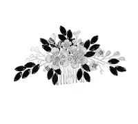 Beaupretty Sparkling Pearl Flower Headpiece Bridal and Bridesmaid Hair Decor for Wedding