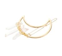 Beaupretty Sparkly Geometric Shape Hair Clips Crystal Moon Bobby Pins for Women Unique Design for Hairstyles Diy Craft Party Hair Accessories