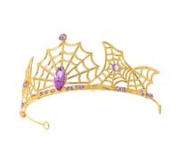 Beaupretty Spider Web Alloy Crown for Halloween Adults Headband Playful Headdress for Parties Lightweight Durable Festive Hair Accessory for Birthday Prom and Ceremonies