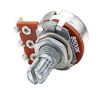 Beaupretty Split Shaft Guitar Potentiometer Mini Linear Taper Metal Pot Control Tone Volume Replacement for Electric Bass Guitar