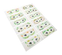 Beaupretty St Patricks Day Face Stickers 12 Sheets Temporary for Irish Festival Party Skin-Friendly Shamrock Design for Boys and Girls and Adults