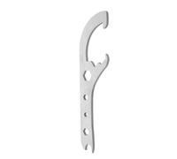 Beaupretty Stainless Steel 8mm Portable Pail Opener Multi-Function Bucket Lid Wrench Tool for Industrial Drum and Paint Bucket Opening