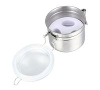 Beaupretty Stainless Steel Eyelash Glue Storage Jar Portable Leakproof for Salon Home
