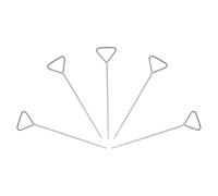 Beaupretty Stainless Steel Laboratory Spreading Bars Set of 5 Triangular Spreaders for Microbiology and Culture Research