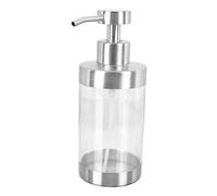 Beaupretty Stainless Steel Press Type Bottle for Shampoo and Lotion Leak Pump Dispenser Container Portable Bathroom Travel Accessory with Smooth Polished Finish