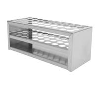 Beaupretty Stainless Steel Test Tube Rack Organizer for Laboratory Tubes Up to Heat Resistant with Compact Easy Assembly Design for Scientific Research and Experiment Use