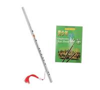 Beaupretty Stainless Steel Vertical Flute in G Key Traditional Dizi Instrument with Authentic Design Great for Beginners and Technical Musicians for Solo and Ensemble Performances